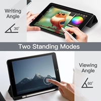 Housse de protection pour tablette iPad 9/8/7ème génération 10,2 pouces, modèle 2021/2020/2019, étui pour iPad 9ème/8ème/7ème génération