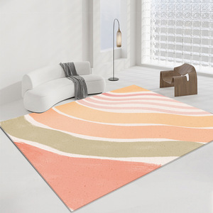 Tapis arc-en-ciel de style japonais moderne, antidérapant, doux, pour <span class=keywords><strong>chambre</strong></span> de fille, salon, décoration esthétique Instagram en polyester - Product Image 6