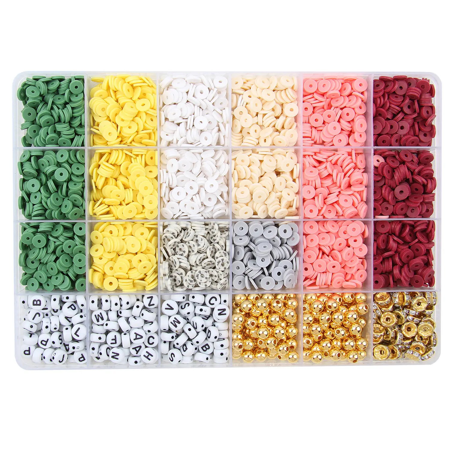 DIY Handmade Toys 6MM Soft Ceramic Sliced Clay Beads Jewelry Making Bracelets Necklaces Jewelry Set Boxes