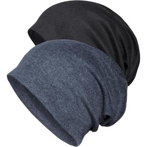 Berretti in cotone leggero di alta qualità da donna e da uomo morbidi cappelli a cuffia elastica chemio con teschio - Product Image 1