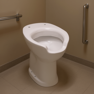 Bidé de pared para personas con discapacidad, 58.2 cm de largo, 39.4 cm de ancho, 52.4 cm de alto, con drenaje de pared - Product Image 3