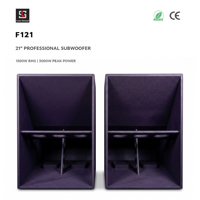 Système de sonorisation pour événements en plein air F121 Tour-Grade, subwoofer néodyme 21 pouces, 3000 W de puissance de pointe, basses puissantes, système Line Array