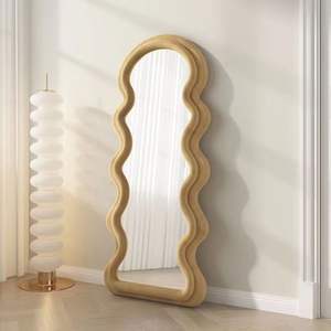 Buen <span class=keywords><strong>Precio</strong></span> de pie espejo de suelo personalizado al por mayor grandes espejos enmarcados de cuerpo entero - Product Image 4