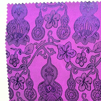 Tissu d'Abaya Imprimé en Gros, Tissu de Vêtement Islamique, Tissu d'Abaya en Satin Jacquard pour Robe et Voile de Femme Musulmane