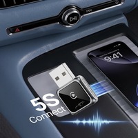 Adaptor CarPlay Nirkabel Mini Untuk Mobil, Kontrol Suara Bebas Genggam, Layar Kendaraan, Plug and Play USB