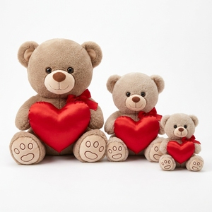 Super Soft Plush Embroidered Teddy Bear with Heart Pillow Romantic <strong>Valentine</strong> Gift <strong>for</strong> <strong>Kids</strong> and Adults - Product Image 4