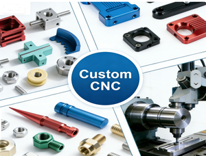 Servicio de Mecanizado CNC de Precisión Personalizado de 5 Ejes, Piezas de Aluminio Anodizado, Acero Inoxidable y Titanio, Fresado y Torneado CNC - Product Image 1