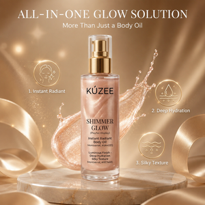 <span class=keywords><strong>Huile</strong></span> Bronzante Corps Scintillante Entièrement Naturelle Hydratante et Illuminatrice Effet Pailleté Auto-Bronzant – Meilleure Vente - Product Image 3