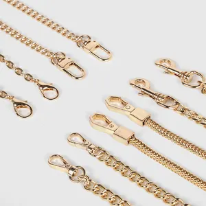 Manufacture High Quality New Design Chain Metal Replacement Handbag Connect Snap Hook Chains DIY For Bag Accessories