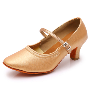 Zapatos de baile <span class=keywords><strong>flamenco</strong></span> PU señoras zapatos de baile moderno negro al por mayor - Product Image 5