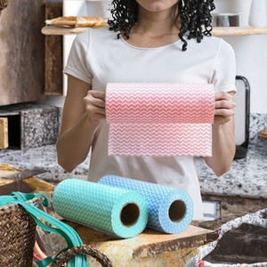 Rouleau perforé non tissé Spunlace 30cm * 60cm 55GSM maille antiadhésive essuyage et sérigraphie CE pour le nettoyage certifié <span class=keywords><strong>SGS</strong></span> ISO - Product Image 4