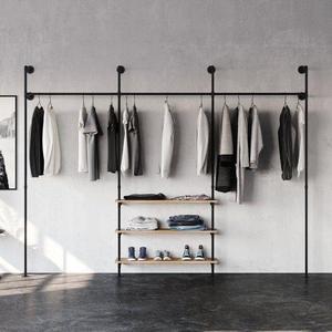 En forme de tige Portable mobile à bas prix combinaison chambre <span class=keywords><strong>vestiaire</strong></span> métal DlY garde-robe de type ouvert <span class=keywords><strong>placard</strong></span> de rangement - Product Image 1