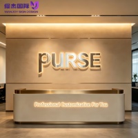 Enseigne en lettres 3D en acier inoxydable personnalisée avec rétroéclairage LED Halo, enseigne murale étanche IP65 pour les bureaux et les entreprises commerciales