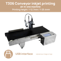 Impresora de Inyección de Tinta TIJ Portátil de Alta Precisión T306, Impresora de Tarjetas/Etiquetas/Flexibles con Pantalla Táctil, 600dpi, 60m/min