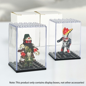 Soporte de exhibición transparente Minifigs Caja de exhibición de un solo bloque Material acrílico Placa base de exhibición de acrílico individual - Product Image 5
