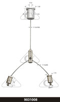 CHANGYI – Kit de suspension en Y à verrouillage sécurisé pour système de suspension de câbles, griffes de câble personnalisables, directement de l'usine