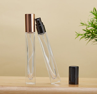 Botol Parfum Mini Bentuk Ramping - Botol Kaca Kosong 10ml untuk Parfum, Minyak Atsiri, Sampel, Kemasan Parfum Ukuran Perjalanan