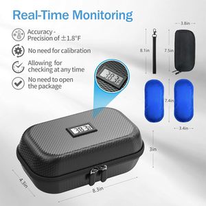 Estuche Refrigerado para Insulina EVA con Cierre, Gran Capacidad, Caja de Almacenamiento de Accesorios Esenciales para la Diabetes, Mantiene los Suministros Seguros - Product Image 6