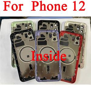 Carcasa Trasera con Marco para Batería para iPhone <span class=keywords><strong>12</strong></span> <span class=keywords><strong>Mini</strong></span>, con Marco de Chasis, Bandeja SIM y Botones Laterales, OEM - Product Image 3