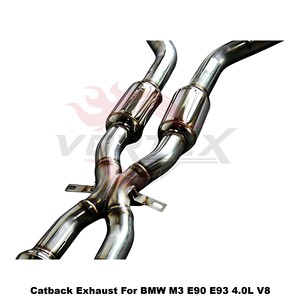 ระบบท่อไอเสียแบบ Catback พร้อมวาล์ว Vortex SS304 สำหรับ BMW M3 E90 E92 E93 S65 4.0L NA V8 ปี 2007-2013 ชุดแต่งเพิ่มสมรรถนะแบบติดตั้งได้โดยตรง - Product Image 4