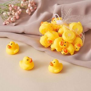 Custom Logo Shape <b>Bath</b>-time Squeezable Mini Duck with Quacking Sound Toy for Swimming Pool Bathroom Small Gift Milk Tea Shops - Product Image 3