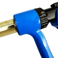 Injecteur de vaccin continu à dose réglable bleu avec raccord Luer Lock pour bovins, porcs, moutons, volailles