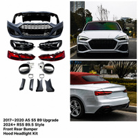 Kit de carrosserie pour Audi A5 S5 B9 2017-2020, pare-chocs avant et arrière, style RS5 B9.5 2024+, avec phares et diffuseur
