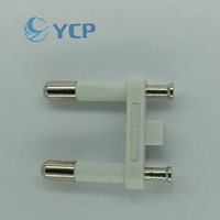 Pince de contact en laiton standard UE 4,0 mm en cuivre pur 250 V, solide et creuse, 10 A 16 A, pour prise