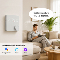Termostato Inteligente WiFi BEOK TGM40 con Perilla Giratoria, Pantalla LED y Control Programable Semanal