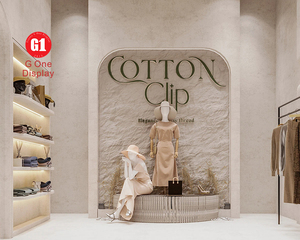 Custom Men Clothing Showcase | Garment Shop Display Fixtures & Clothing Cabinet for Retail Store Design - Product Image 3