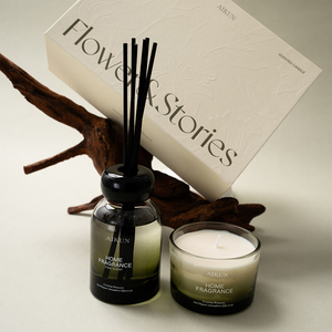 Aikun Small Batch Quick Reply Smoked Glass <b>Reed</b> <b>Diffuser</b> Candle Set with Tailored Scent Custom Logo Rigid Box for Startup Brands - Product Image 2