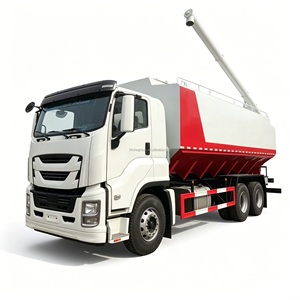 Camion de transport de nourriture en vrac SHACMAN L3000 14 tonnes 28 m³ à alimentation hydraulique pour le transport de nourriture pour poulets, camions de transport de nourriture en vrac robustes - Product Image 1