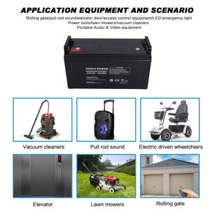 <span class=keywords><strong>Batterie</strong></span> AGM VRLA <span class=keywords><strong>12V</strong></span> 120AH pour solaire/UPS/onduleur IP67 sans entretien - Product Image 4