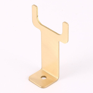 Brass Bracket Nonstandard Copper Part With Hole For Home Use - Product Image 2