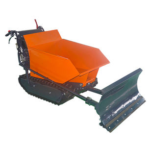 รถเข็นดินขนาดเล็กแบบใช้น้ำมันเบนซิน รับน้ำหนัก 300 กก. แบบมีราง พร้อมระบบยกไฮดรอลิก - Product Image 6