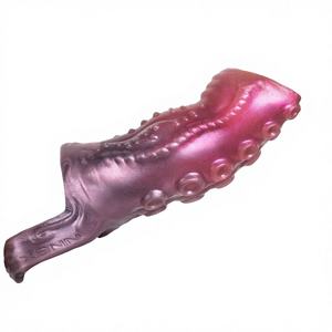 Oktopus-Tentakel Penis-Hülle - 3D-Texturierte Penishülle 1,4cm Umfangsvergrößerung G-Punkt-Stimulation Dehnbare Silikonhülle B2B - Product Image 1