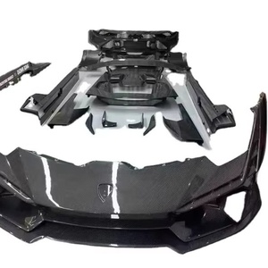 Kit de Carrocería de Fibra de Carbono para <span class=keywords><strong>Lamborghini</strong></span> Huracan LP580 610, Estilo EVO, Parachoques Delantero, Alerón, Difusor Trasero, Tubo de Escape - Product Image 1