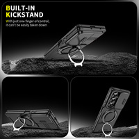 Étui de luxe avec béquille magnétique rotative à 360° compatible avec Samsung Z Fold 8 Ultra 7, coque rigide antichoc pliable