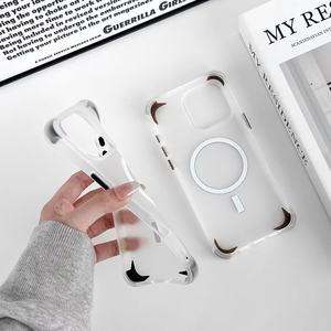 Ốp điện thoại iPhone 15 Pro Max thiết kế mới <span class=keywords><strong>2025</strong></span>, bảo vệ toàn diện 360 độ, nam châm, trong suốt như pha lê - Product Image 4