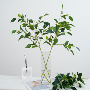 Plante suspendue artificielle en plastique vert de 80 cm de haut, <span class=keywords><strong>feuilles</strong></span> simulées, résistante aux UV, durable, écologique, pour usage intérieur - Product Image 4