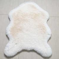 Tapis en fausse fourrure de lapin super doux et moelleux, lavable et antidérapant, de haute qualité, pour l'intérieur, fabriqué en Chine, en vente