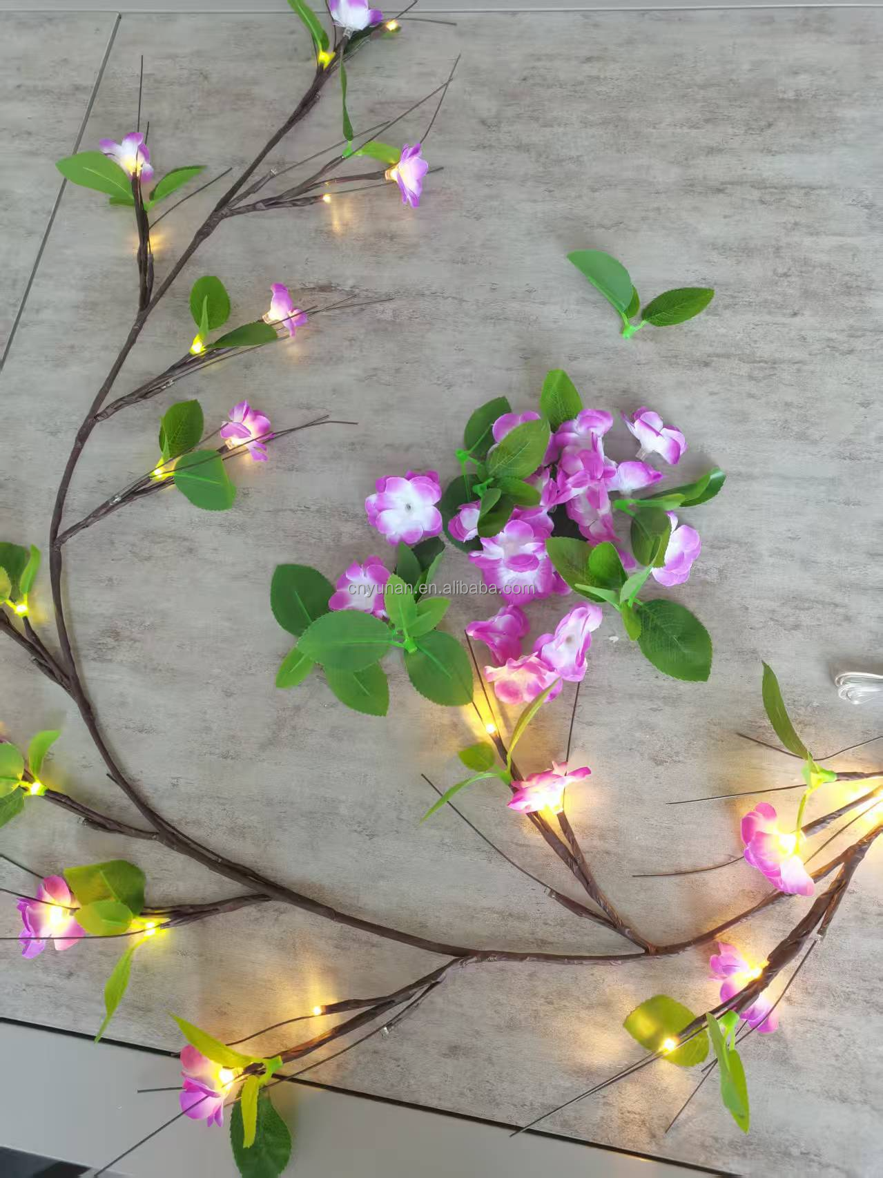 purple flower+leave