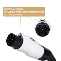 Adaptateur Type2 vers GBT Adaptateur de chargeur 32A Type 2 IEC62196 pour voiture électrique Version chinoise avec prise de charge GB/T