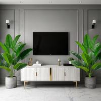 Palmier artificiel décoratif intérieur/extérieur de Madagascar en pot Areca PE + matériau UV écologique réaliste 30cm de hauteur plantes