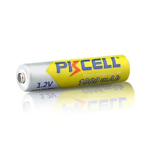 Vente chaude 1.2v aaa 1000mah ni-mh batterie rechargeable longue durée de vie pour emballage de vente au détail