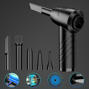 Souffleur d'air sans fil à batterie 68W 6000mAh 51000RPM avec 5 accessoires, moteur brossé en plastique noir, dépoussiéreur pour voiture - Product Image 3