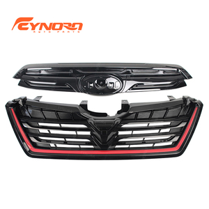 Parrilla Delantera Modificada EYNORA para Subaru <span class=keywords><strong>Forester</strong></span> Estilo <span class=keywords><strong>STI</strong></span> <span class=keywords><strong>2022</strong></span> 2023 2024, Parrilla de Parachoques de Aluminio con Detalles Rojos - Product Image 3