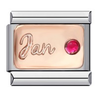 Bracelet Modulable Italien Personnalisé DIY avec Zircons Colorés pour 12e Anniversaire – Accessoires de Bijouterie en Gros