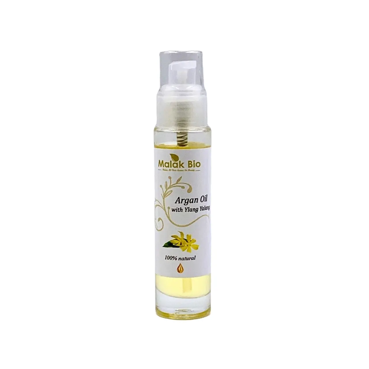 malak bio natural argan oil with yalang yalang cosmetic Help injured skin heal and shins your skin rich vitamin E