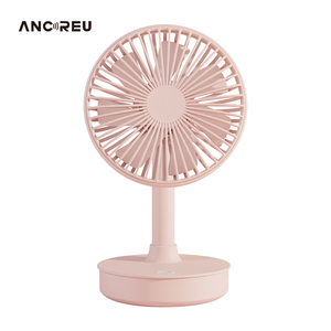 พัดลมขนาดเล็กแบบชาร์จไฟได้4000มิลลิแอมป์ต่อชั่วโมงพัดลมตั้งโต๊ะพลาสติกดีไซน์แบบเขย่าสำหรับบ้านกลางแจ้งสำหรับใช้ในโรงแรม - Product Image 2